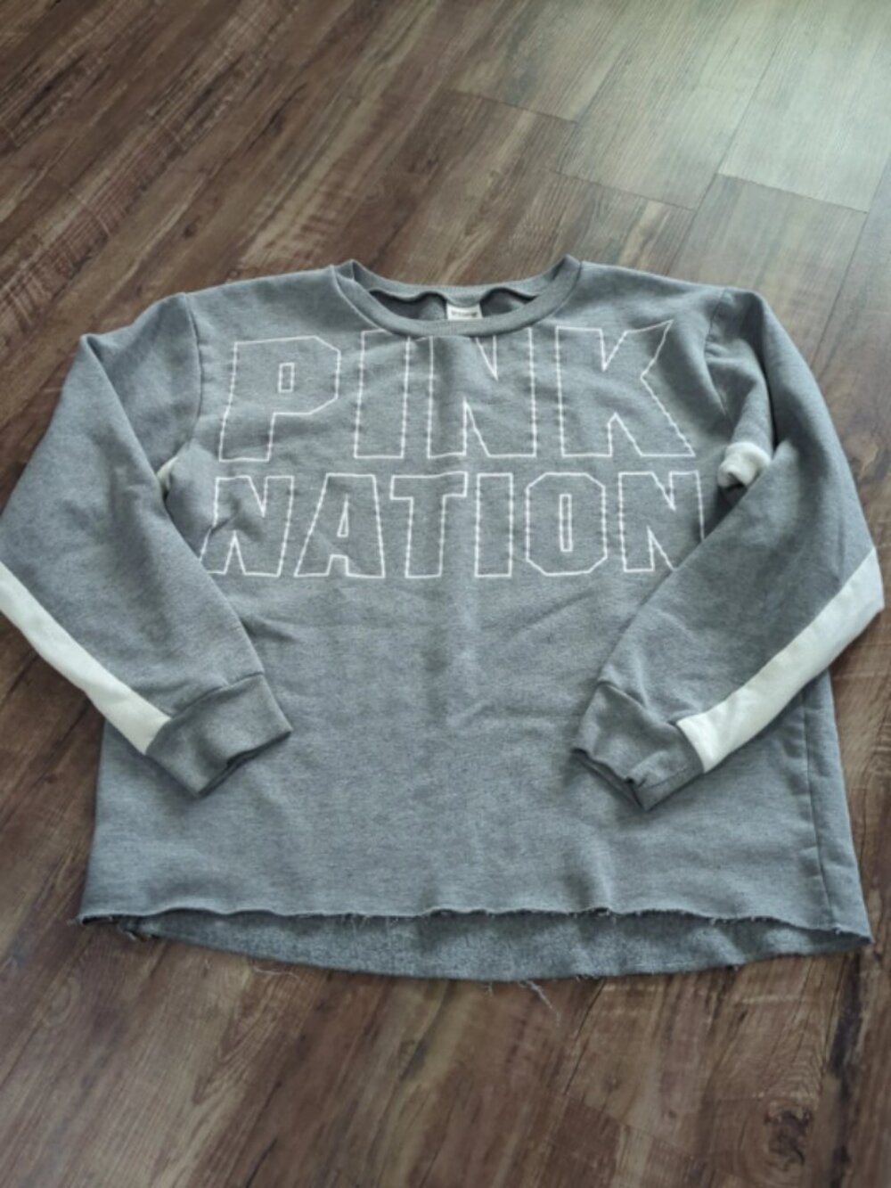 Victoria's Secret PINK Nation Sweatshirt | Small | Gray